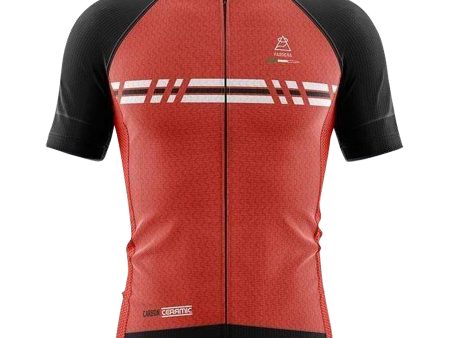 Vardena Super Line Red Carbon Ceramic Cycling Jersey Fashion