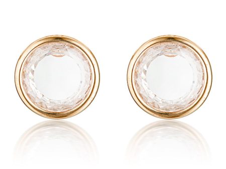 Georgini Noel Nights Sliced Stone Earrings Rose Gold Cheap