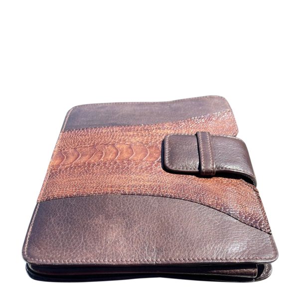 Ostrich Paw Clutch and Genuine Italian Leather Brown Colour Online Hot Sale