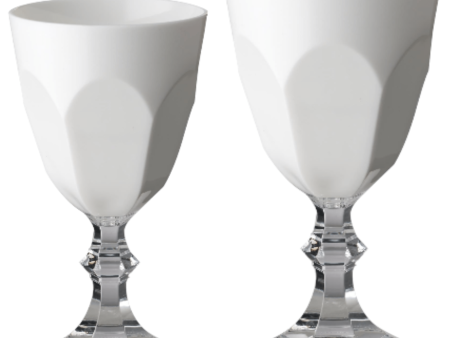 Mario Luca Giusti Set of 2 pcs Water & Wine Glass White Fashion