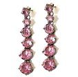 Giora Lucea Earrings With Swarovski Crystals Pink Online