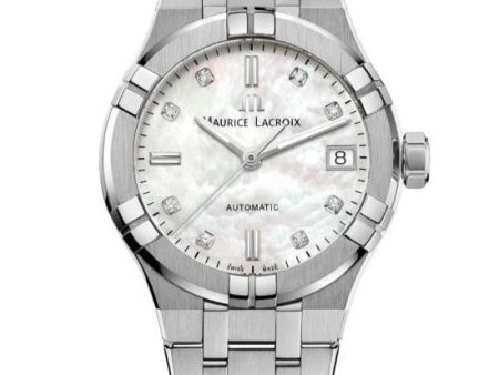 Maurice Lacroix Automatic Date 35mm Authentic Watch Mother of Pearl For Discount