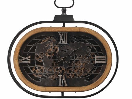 Colombo Oval Moving Cogs Wall Clock For Cheap