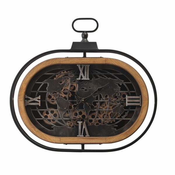 Colombo Oval Moving Cogs Wall Clock For Cheap