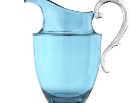 Mario Luca Giusti Federica Acrylic Pitcher Turquoise on Sale