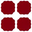 Mario Luca Giusti Acrylic Coasters Set of 4 Pcs Red Discount