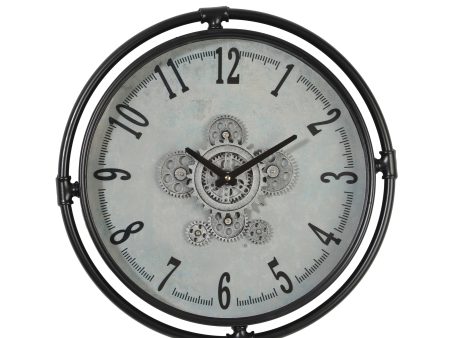 Tedius Round Moving Cogs Wall Clock Fashion