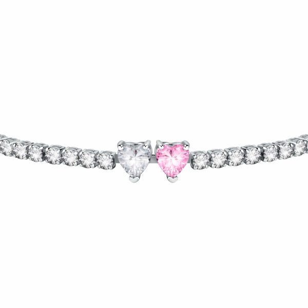 Chiara Ferragni Diamond Heart White and Fairytale Tennis Bracelet For Sale