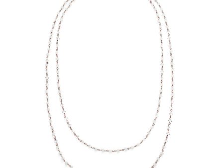 Giora  Long Necklace With White Swarovski Crystals Online Hot Sale