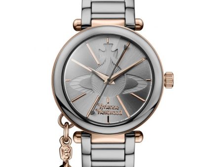 Vivienne Westwood Kensignton Watch Grey Dial & Titanium Plated Ceramic Bracelet Sale