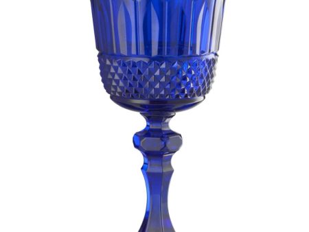 Mario Luca Giusti Nuova Italia Set of 2 Goblet Royal Blue Supply