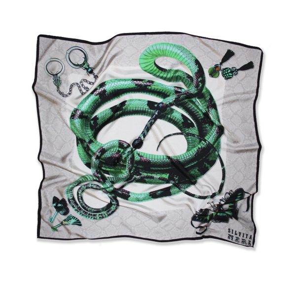 Instinct L Animal Silk Scarf By Silviya Neri Online Hot Sale