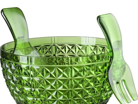 Mario Luca Giusti Churchill Green Salad Bowl with Serving Online Hot Sale