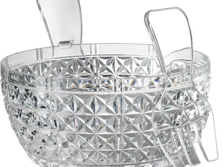 Mario Luca Giusti Churchill Clear Salad Bowl with Serving For Cheap