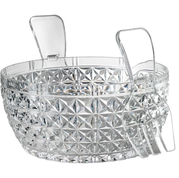 Mario Luca Giusti Churchill Clear Salad Bowl with Serving For Cheap