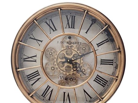 Basset Round Wall Clock Copper Cheap