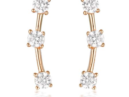 Georgini Noel Nights Tinsel Earrings Rose Gold Online Hot Sale