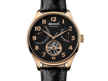 Ingersoll Hawley Automatic Black Dial Watch Rose Gold For Discount